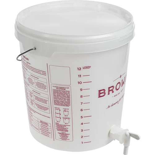 Fermenteringsbehållare 15 L med lock och kran - 3
