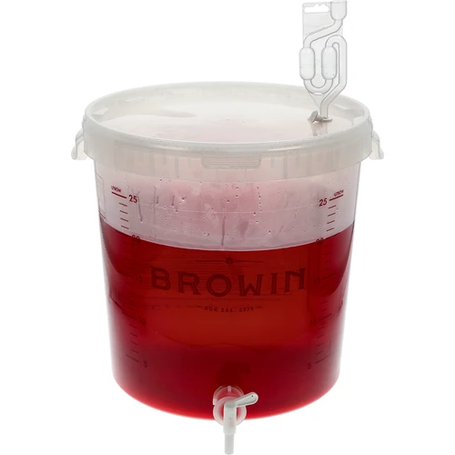 Fermenteringsbehållare 30 L med lock och kran - 11