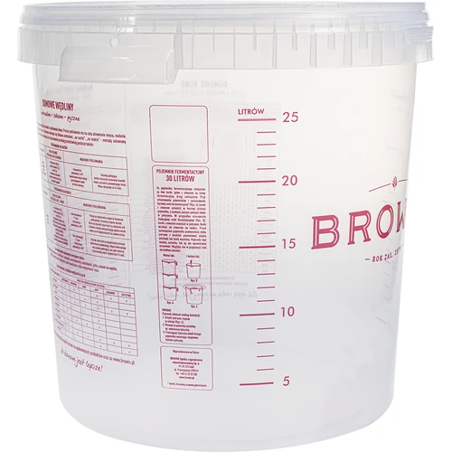 Fermenteringsbehållare 30L med tryck, 2 rör - 3