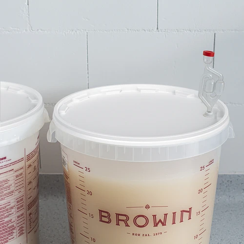 Fermenteringsbehållare 30L med tryck, kran och 3 rör - 11