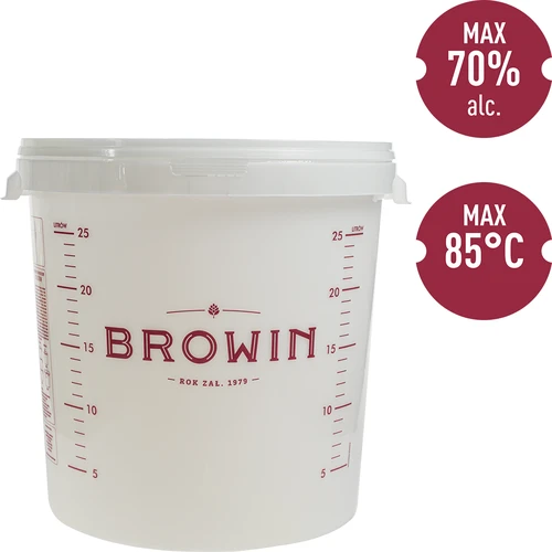 Fermenteringsbehållare med lock 30 L - 5