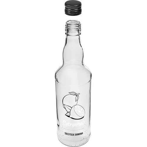 Flaska 500 ml med skruvkork, tryck "Cytrynówka", 1 st. - 3