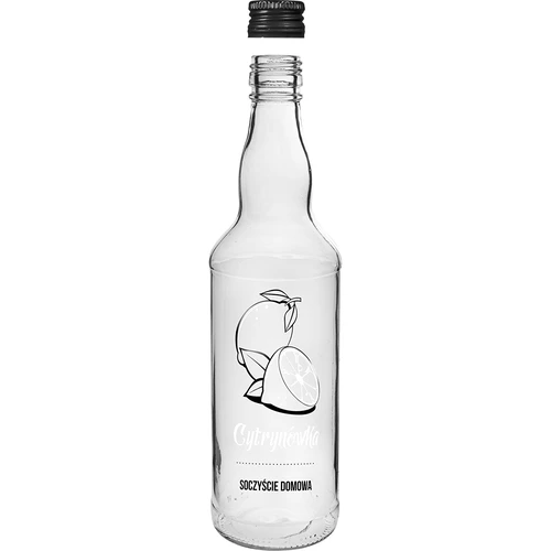 Flaska 500 ml med skruvkork, tryck "Cytrynówka", 1 st. - 2