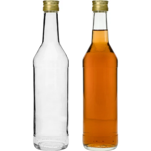 Flaska 500 ml för vodka rak med skruvlock - 8 st. - 6