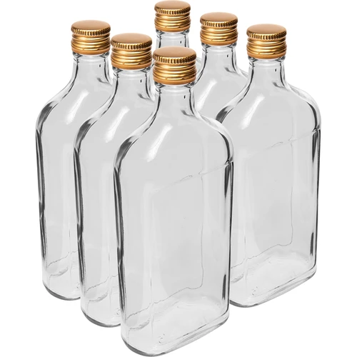 Flaska Fickplunta 500 ml med skruvkork, 6 st.