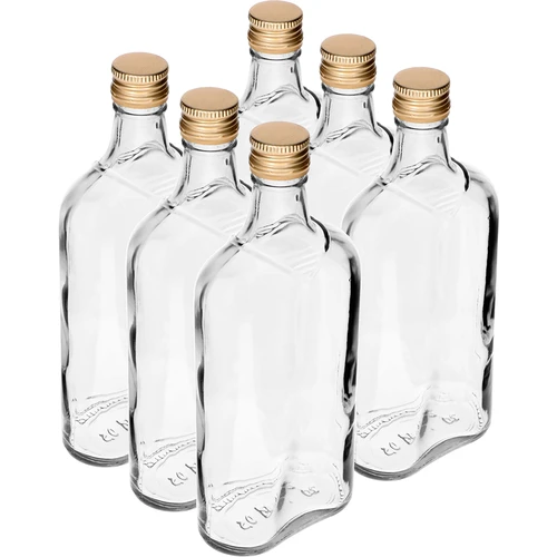 Flaska Fickplunta 500 ml med skruvkork, 6 st. - 9