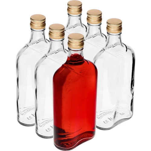 Flaska Fickplunta 500 ml med skruvkork, 6 st. - 8