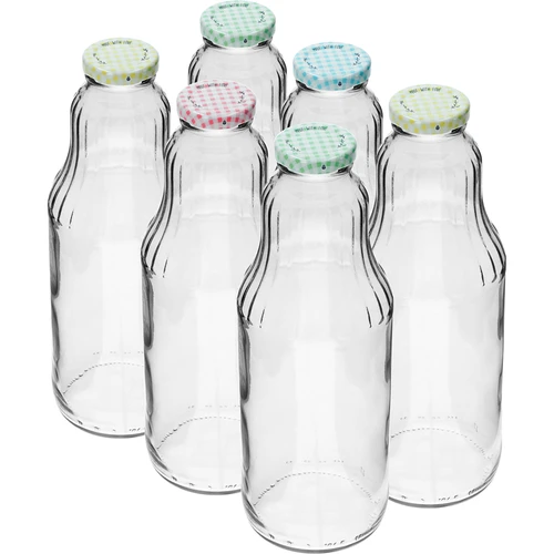 Flaska för juice 1 L med twist-off lock - fi 43