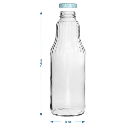 Flaska för juice 1 L med twist-off lock - fi 43 - 9