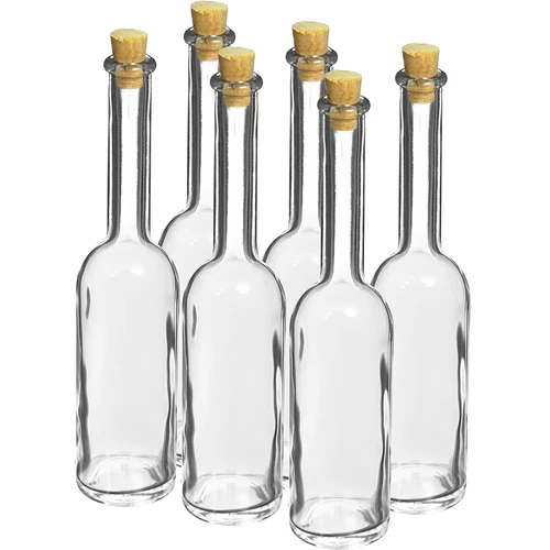 Flaska för likör 100 ml 6 st.+ 6 korkar