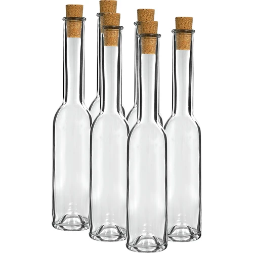 Flaska för likör 200 ml 6 st.+ 6 korkar 23/18