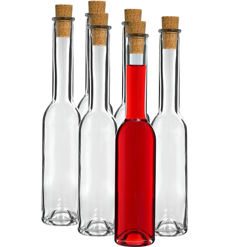 Flaska för likör 200 ml 6 st.+ 6 korkar 23/18 - 2