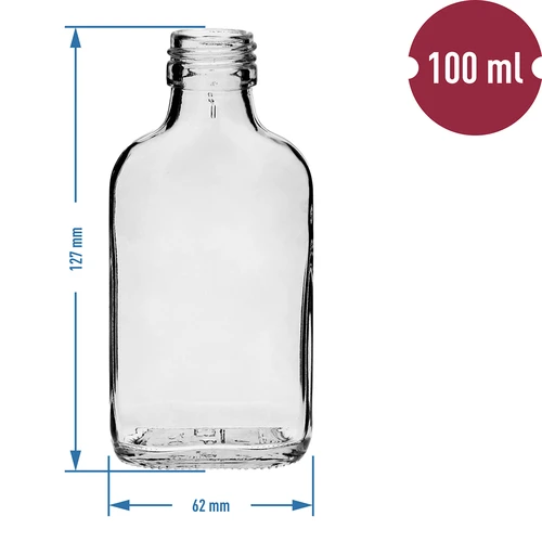 Flaska för likörer av pluntatyp 100 ml 10 st. - 4