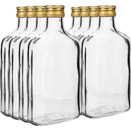 Flaska för likörer fickplunta 100 ml + skruvlock 8 st. - 2