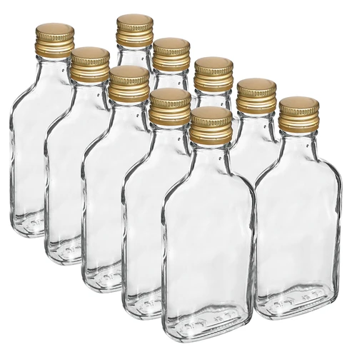 Flaska för likörer fickplunta med skruvlock 200 ml 10 st