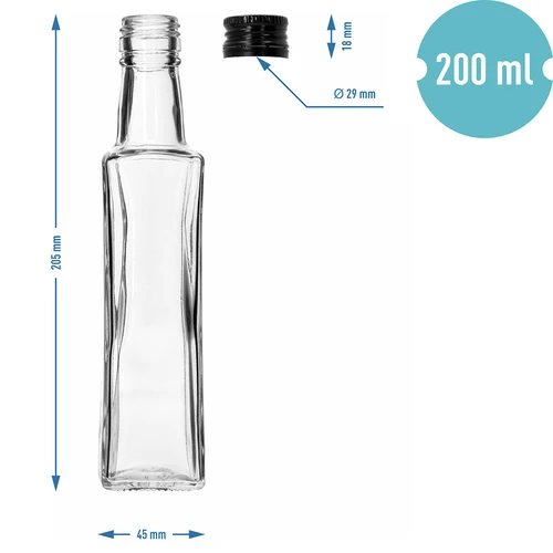 Flaska Olimp 200 ml med skruvkapsyl, 1 st. - 8