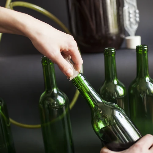 Flaska för vin 0,75 L grön - förpackning 8 st. - 10