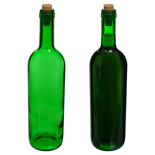 Flaska för vin 0,75 L grön - förpackning 8 st. - 5