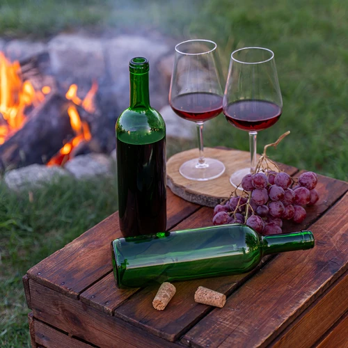 Flaska för vin 0,75 L grön - förpackning 8 st. - 7