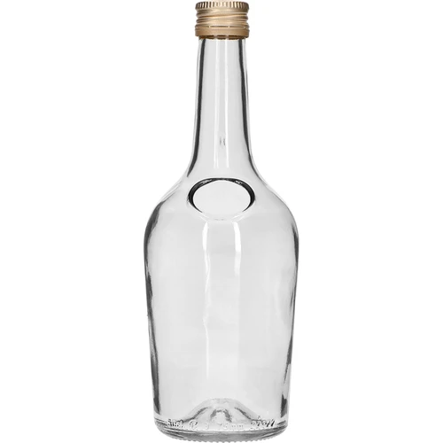 Flaska GLORIA 0,5 l med guldfärgad skruvkapsyl 28 mm, 1 st.