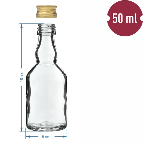 Flaska Maluch 50 ml med skruvlock - 10 st. - 6