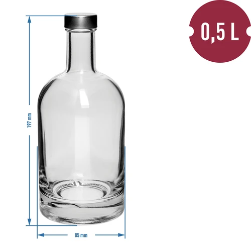 Butelj Miss Barku 500 ml med skruvkork, 1 st. - 2