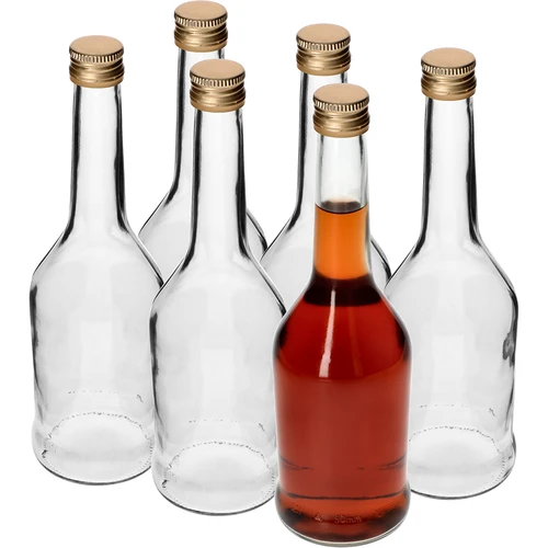 Flaska Napoleon 500 ml med skruvkapsyl fi28, 6 st - 2
