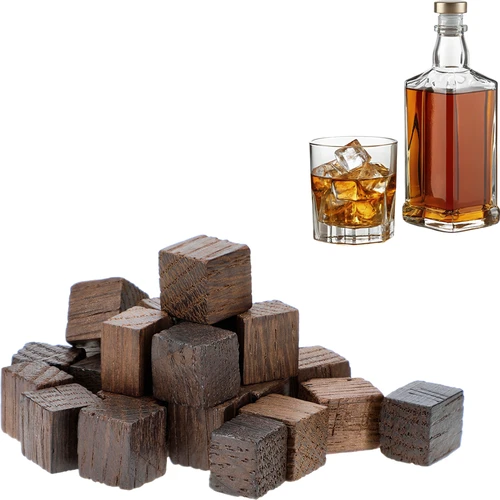 Franska ek-kuber, hårt rostade, aromsatta – Whisky, 20 g - 3