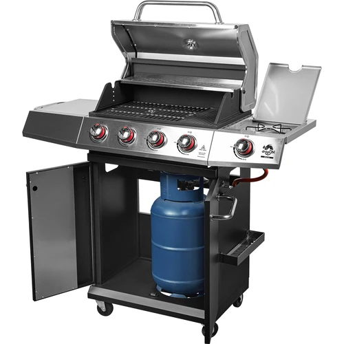 Gasolgrill dragON BBQ101, 11,7 kW, svart-silver - 2