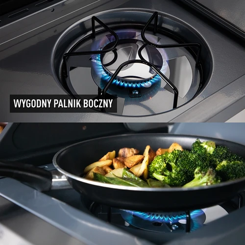 Gasolgrill dragON BBQ201, 18,8 kW, silver - 7