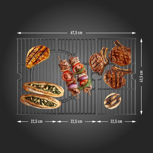 Gasolgrill dragON BBQ201, 18,8 kW, silver - 9