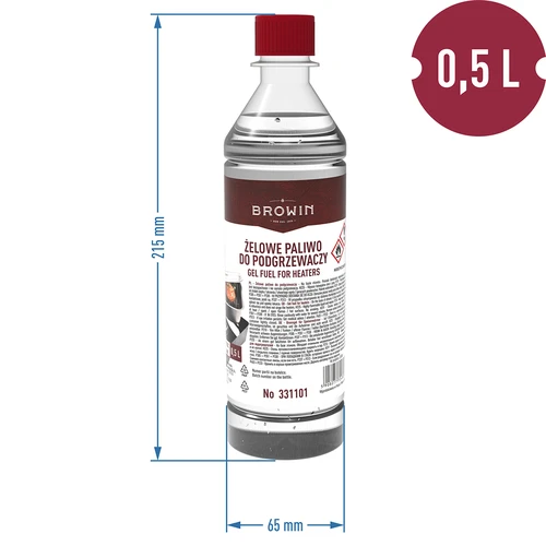 Gelbränsle för rökugnsvärmare 0,5 L - 2