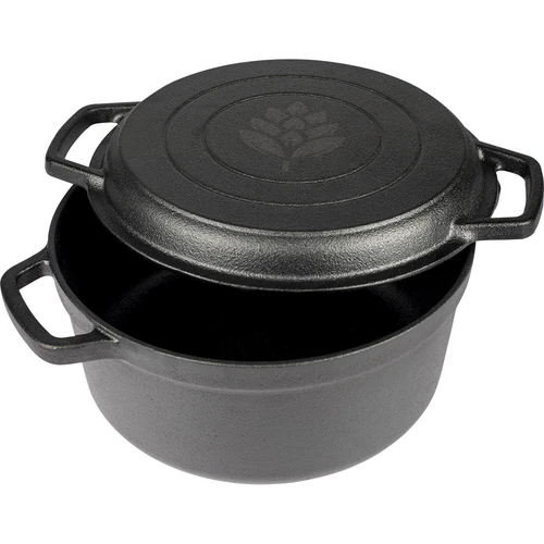 Gjutjärnsgryta med stekpanna, 3,5 L - 2