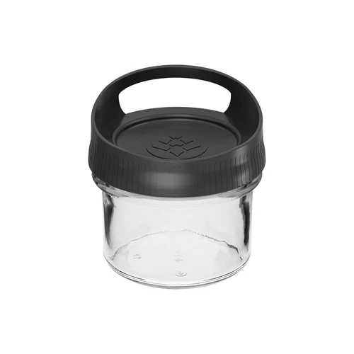 Glasbehållare 235 ml, med lock för upphängning