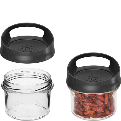 Glasbehållare 235 ml, med lock för upphängning - 2