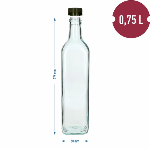 Marasca-flaska 750 ml med skruvkork, 1 st. - 4