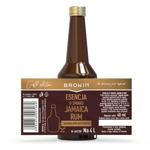Gold-essens med smak av Jamaica Rom för 4 L, 40 ml - 5