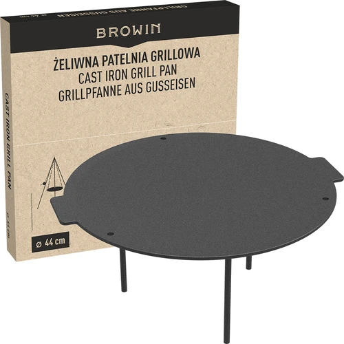 Grillpanna, gjutjärn, ø 44 cm - 10