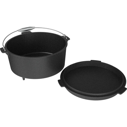 Hängande gjutjärnsgryta med stekpanna - 5