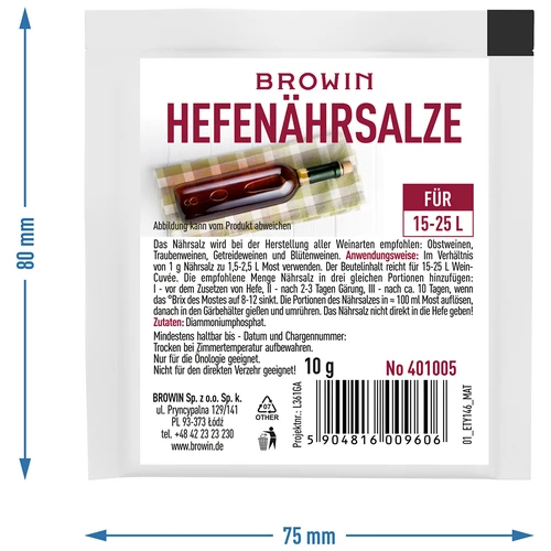 Hefenährsalze 10g - 2