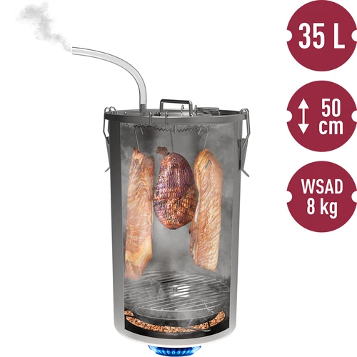 Hemrökugn i gryta, 35 L, för gasspis - 6