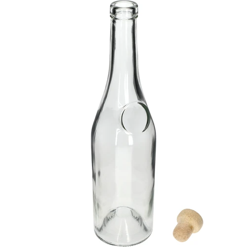 Herbowa-flaska 500 ml med svampformad naturkork, 1 st. - 2