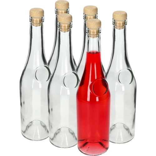 Herbowa-flaska 500 ml med svampformad naturkork, 1 st. - 8