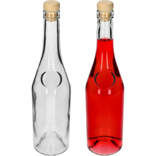 Herbowa-flaska 500 ml med svampformad naturkork, 1 st. - 3
