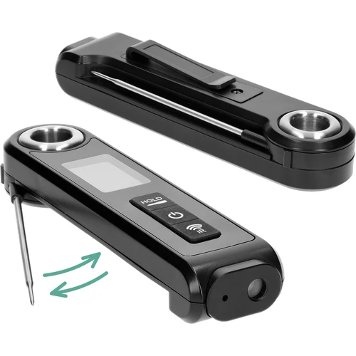 Infraröd kökstermometer, kompakt, med vikbar sond - 4