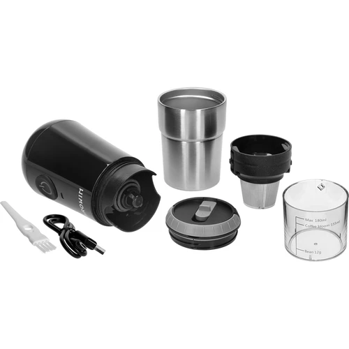 Kaffekvarn - elektrisk, med kvarnstenar, med bryggare och mugg - 5