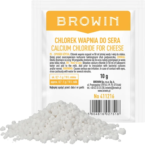 Kalciumklorid för ost, 10 g - 2