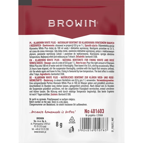 Klarowin White Plus - klarningsmedel 8 g - 2