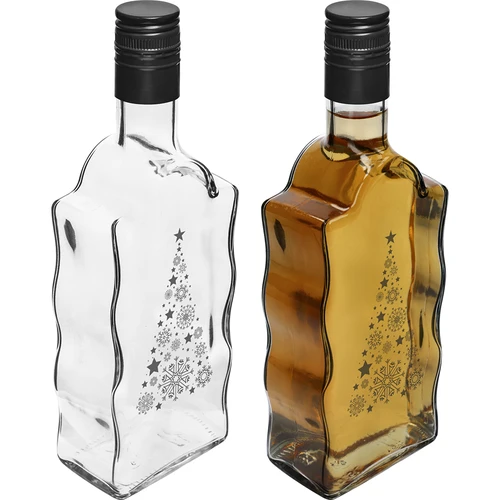 Klasztorna-flaska 500 ml med skruvkapsyl och tryck ”Julgran”, 1 st. - 3