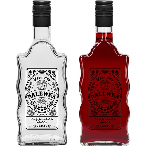 Klasztorna-flaska 500 ml med skruvkork, tryck ”Nalewka”, 1 st. - 2